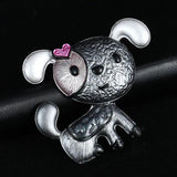 Cartoon Dog Brooches Pin Alloy Metal Animal Pet Jewelry Kids Girls Birthday