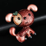 Cartoon Dog Brooches Pin Alloy Metal Animal Pet Jewelry Kids Girls Birthday