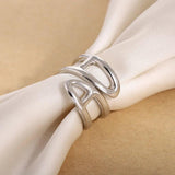 Crystal Hollow X Shape Scarf Brooches for Women