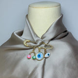 Evil Eye Brooches For Women Girl Jewelry Accessories