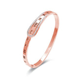 Silver Rhinestone Cuff Bracelet for Women