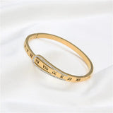 Silver Rhinestone Cuff Bracelet for Women