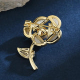 Pearl Flower Brooch Pin for Women Girls