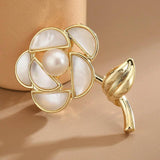Pearl Flower Brooch Pin for Women Girls