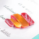 Acrylic Red Geometry Brooch Pins for Women
