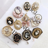Camellia Crystal Tassel Brooches Pins for Women