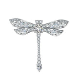 Dragonfly Crystal Brooch Vintage Rhinestone Jewelry