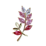 Korea Personality Leaf Wheat Brooch for Women Suit Coat