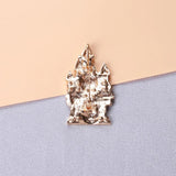 Rhinestone Castle Brooch For Women Party Pin