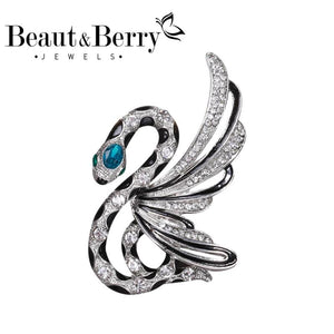 Enamel Snake Brooches With Wings For Women Unisex