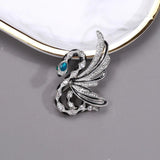 Enamel Snake Brooches With Wings For Women Unisex