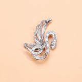 Enamel Snake Brooches With Wings For Women Unisex