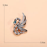 Enamel Snake Brooches With Wings For Women Unisex
