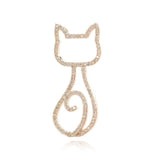 Zircon Drop Oil Panda Brooch Gold-plated Cat Bee Enamel Pin