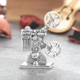 Classic Movie Player Shape Brooches Silver Banquet Clothes Accessories Hijab Pin