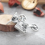 Classic Movie Player Shape Brooches Silver Banquet Clothes Accessories Hijab Pin