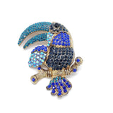 Retro Parrot Brooch Exaggerated Animal Corsage Jewelry
