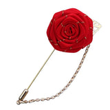 HUISHI Two Fabric Flower Brooches Lapel Pin Men Women Brooch Suits