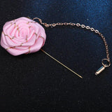 HUISHI Two Fabric Flower Brooches Lapel Pin Men Women Brooch Suits
