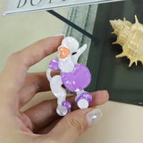 Acrylic Cocker Spaniel Glasses Brooch Pin Lapel Badge Jewelry