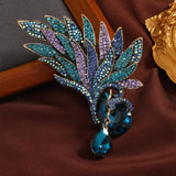 Vintage Crystal Phoenix Wings Brooches for Women