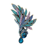 Vintage Crystal Phoenix Wings Brooches for Women