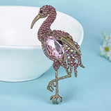 Red Rhinestone Birds Brooches Vintage Animal Pin Brooch