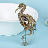 Red Rhinestone Birds Brooches Vintage Animal Pin Brooch