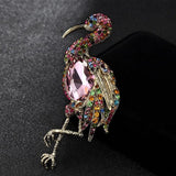 Red Rhinestone Birds Brooches Vintage Animal Pin Brooch