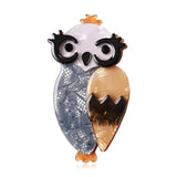 Colorful Resin Owl Brooch Lovely Bird Hijab Pin