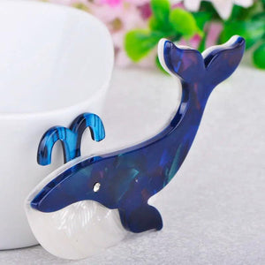 Dolphin Shape Acrylic Brooches for Girls