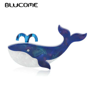 Dolphin Shape Acrylic Brooches for Girls
