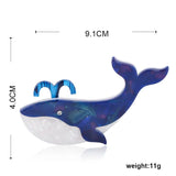 Dolphin Shape Acrylic Brooches for Girls