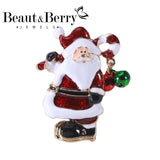 Santa Brooch Office Accessories Christmas Party Festive Gift