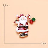 Santa Brooch Office Accessories Christmas Party Festive Gift