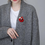 Fox Animal Brooches Pins Acrylic Jewelry Women Girls Accessories