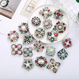 Vintage Crystal Cross Brooch for Women