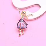 Beaut&Berry Enamel Grimace Girl Dancer Brooch
