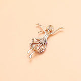 Beaut&Berry Enamel Grimace Girl Dancer Brooch