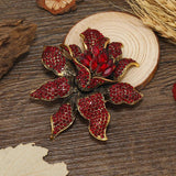 Large Crystal Flower Brooch Rhinestone Pin Jewerly Decoration