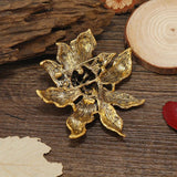 Large Crystal Flower Brooch Rhinestone Pin Jewerly Decoration