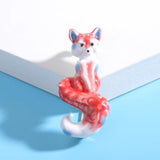 Beaut&Berry Drop Oil Fox Brooch Jewelry