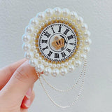 Vintage Crown Avatar Pearl Brooch Women Jewelry Accessories