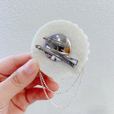 Vintage Crown Avatar Pearl Brooch Women Jewelry Accessories