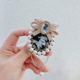 Vintage Crown Avatar Pearl Brooch Women Jewelry Accessories