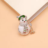 Beaut&Berry Christmas Snowman Brooch Men's Women's Accessories