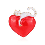 Cartoon Cats Enamel Pin Jewelri Brooches For Clothes Scarf Hijab Pin