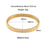 Simple Stainless Steel Cuff Bracelet for Women
