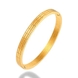 Simple Stainless Steel Cuff Bracelet for Women