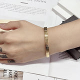 Simple Stainless Steel Cuff Bracelet for Women